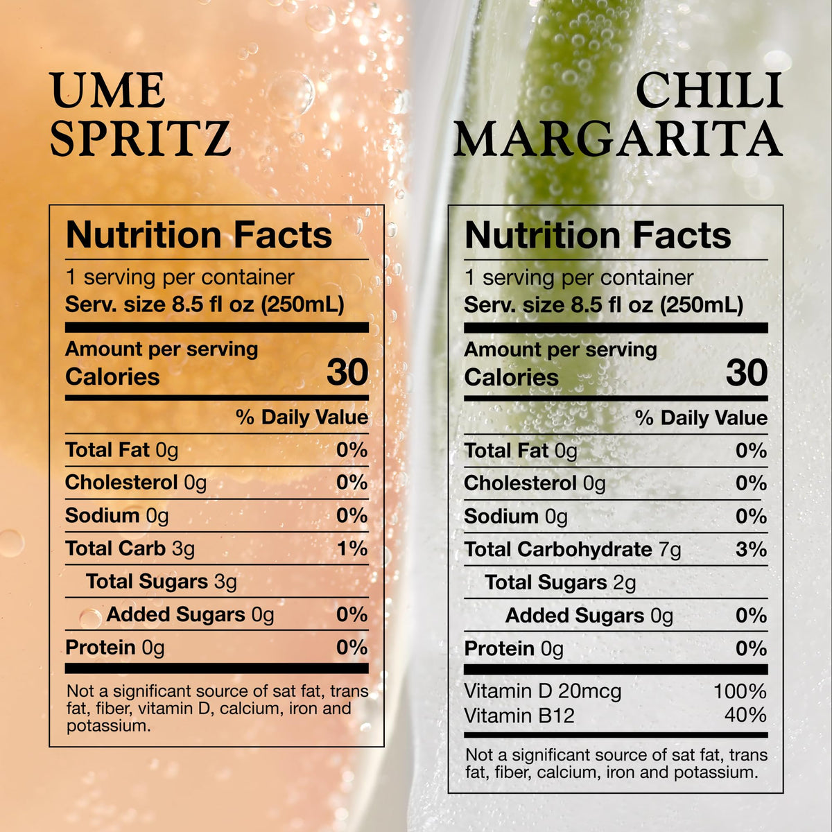 Aplós Canned Variety Pack – Non-Alcoholic Cocktails with Adaptogens (8 Pack: Ume Spritz & Chili Margarita)