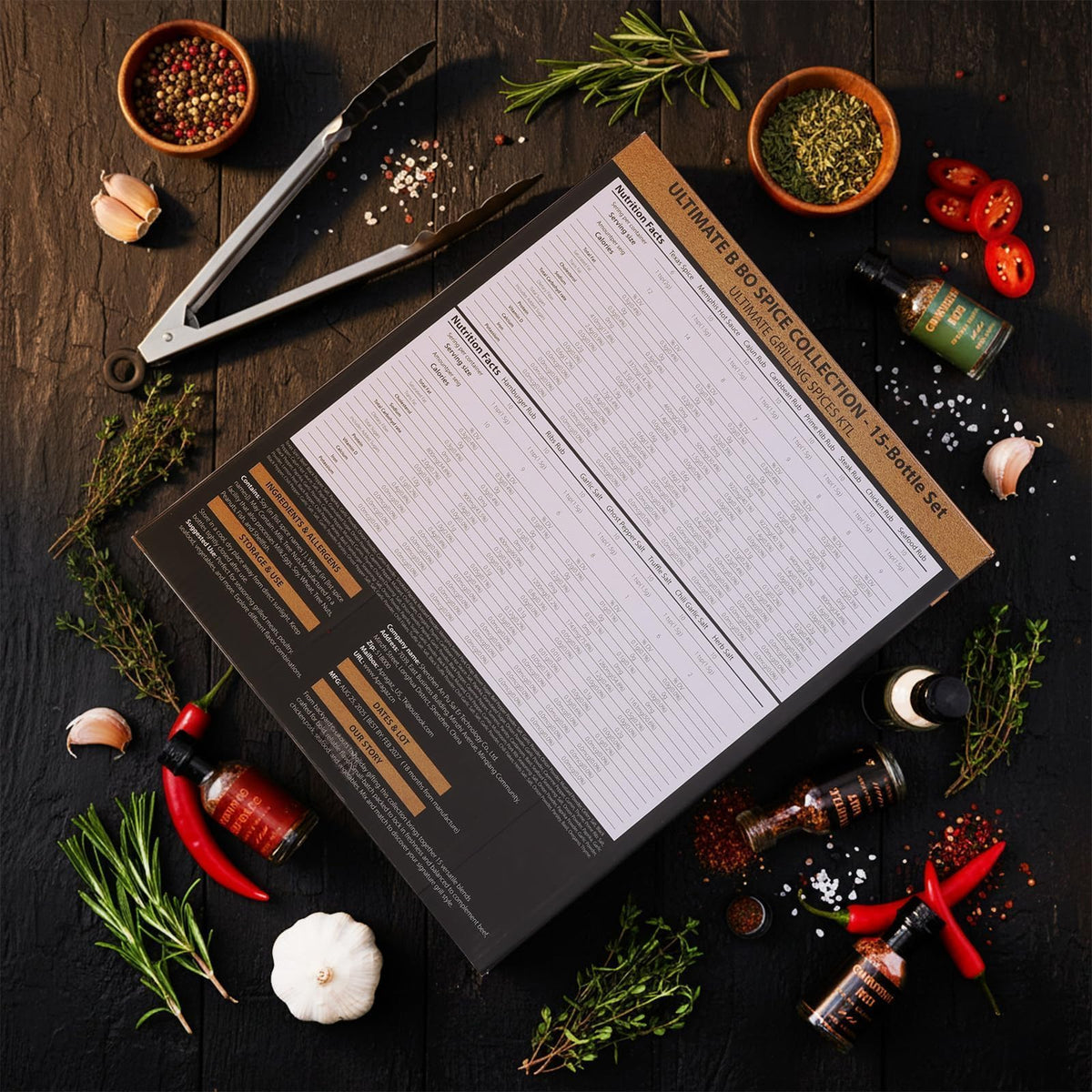Apragaz Grilling Seasoning Gift Set — 15-Pack BBQ Spices & Rubs
