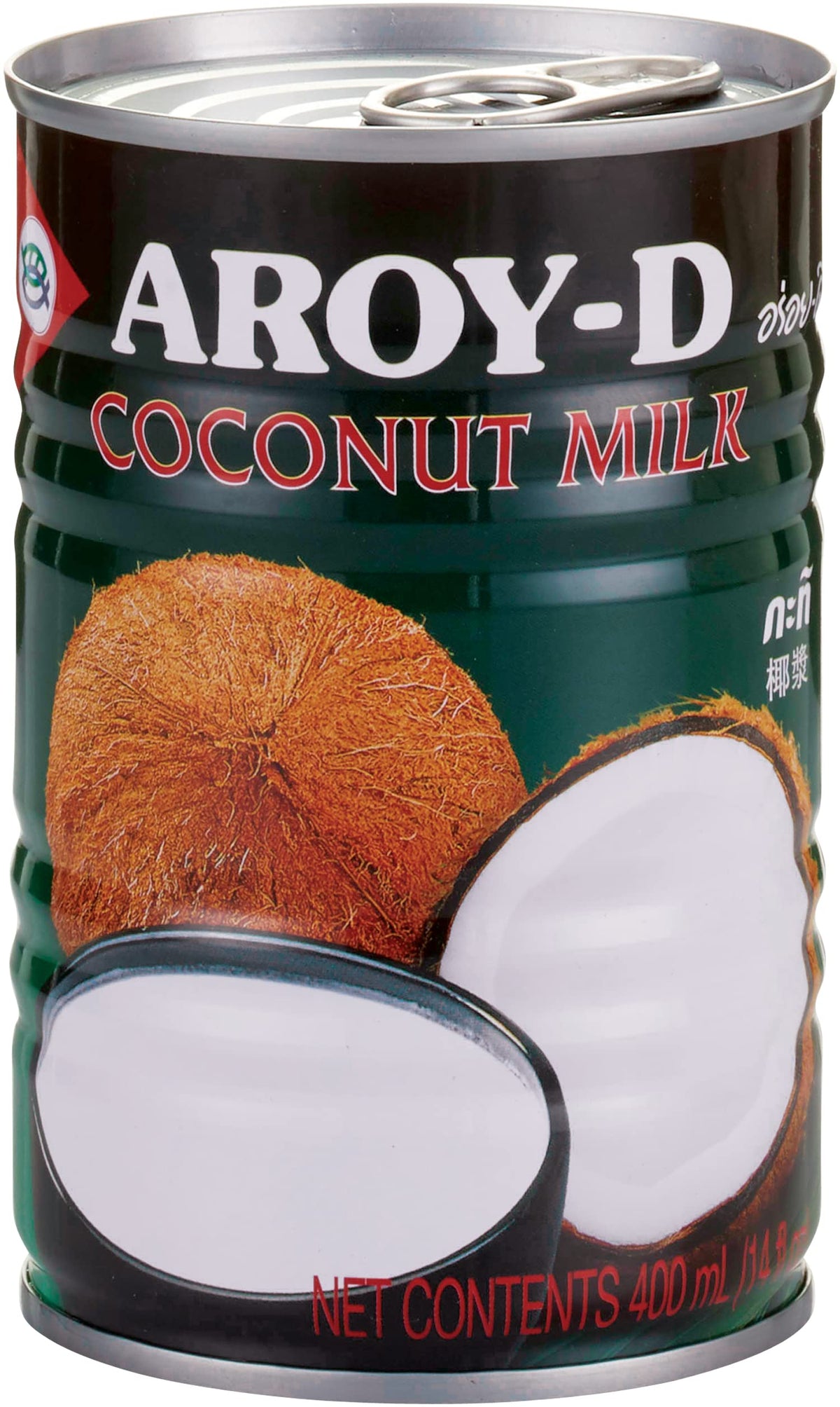 Aroy-D Coconut Milk, 14 Oz Can — Pack of 12 | Rich, Creamy Base for Curries