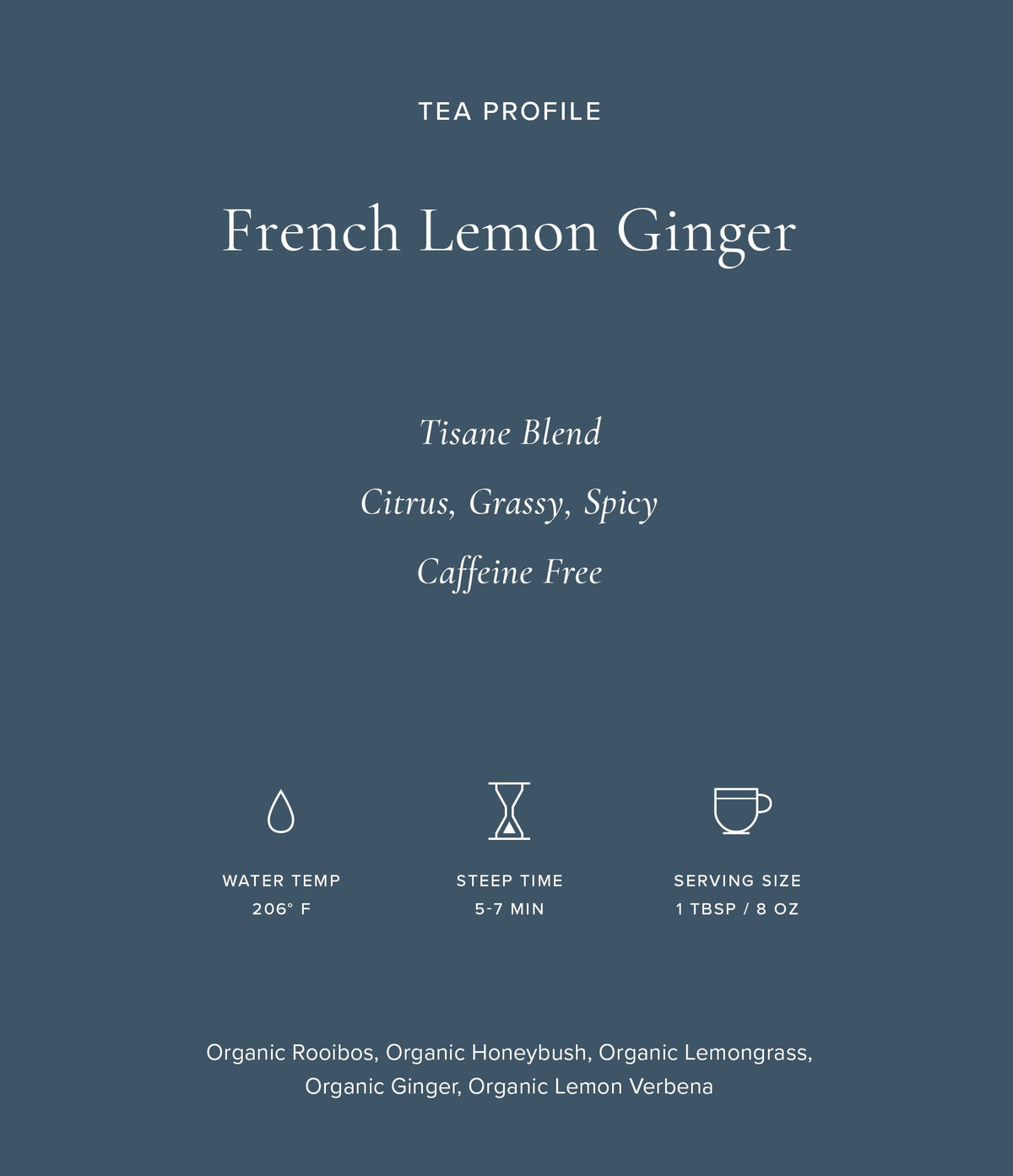 Art of Tea Organic French Lemon Ginger Herbal Tea — 1.5oz Tin