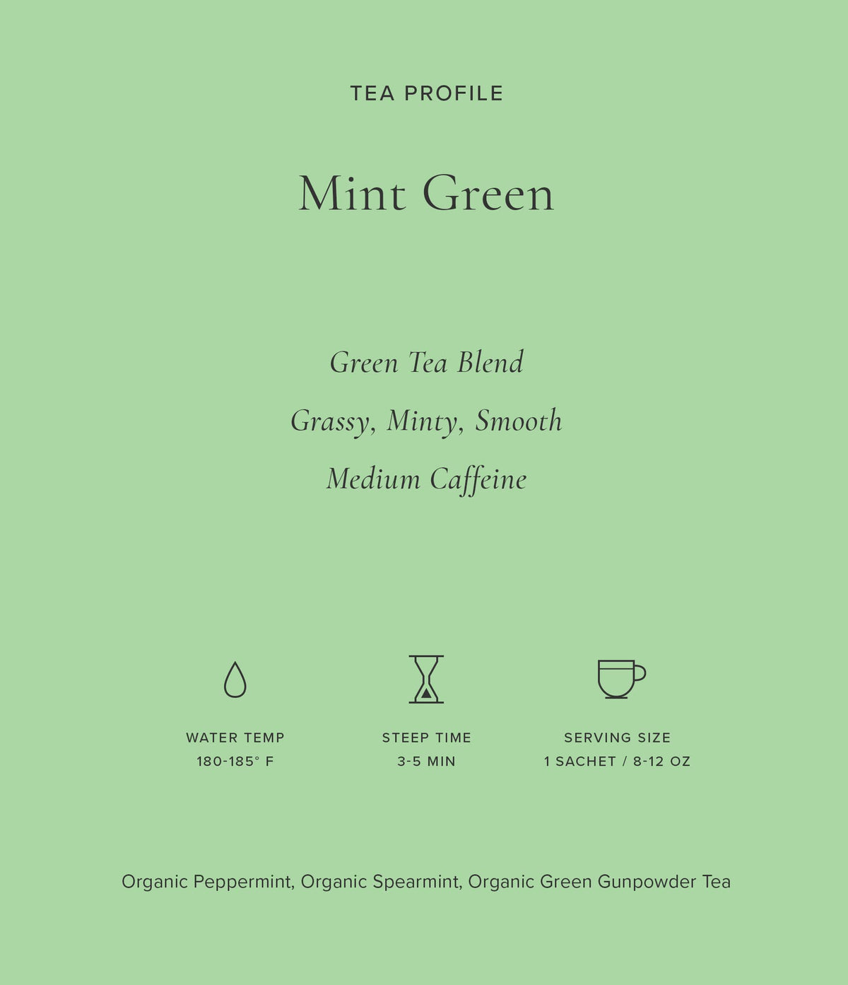 Art of Tea Mint Green Tea - 12 Pyramid Sachets | Organic