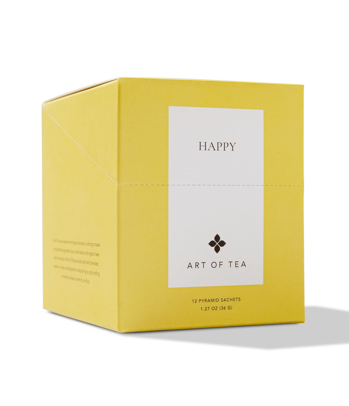 Art of Tea Organic Happy Tea – Organic Green Tea with Jasmine & Guayusa (12 Sachets)
