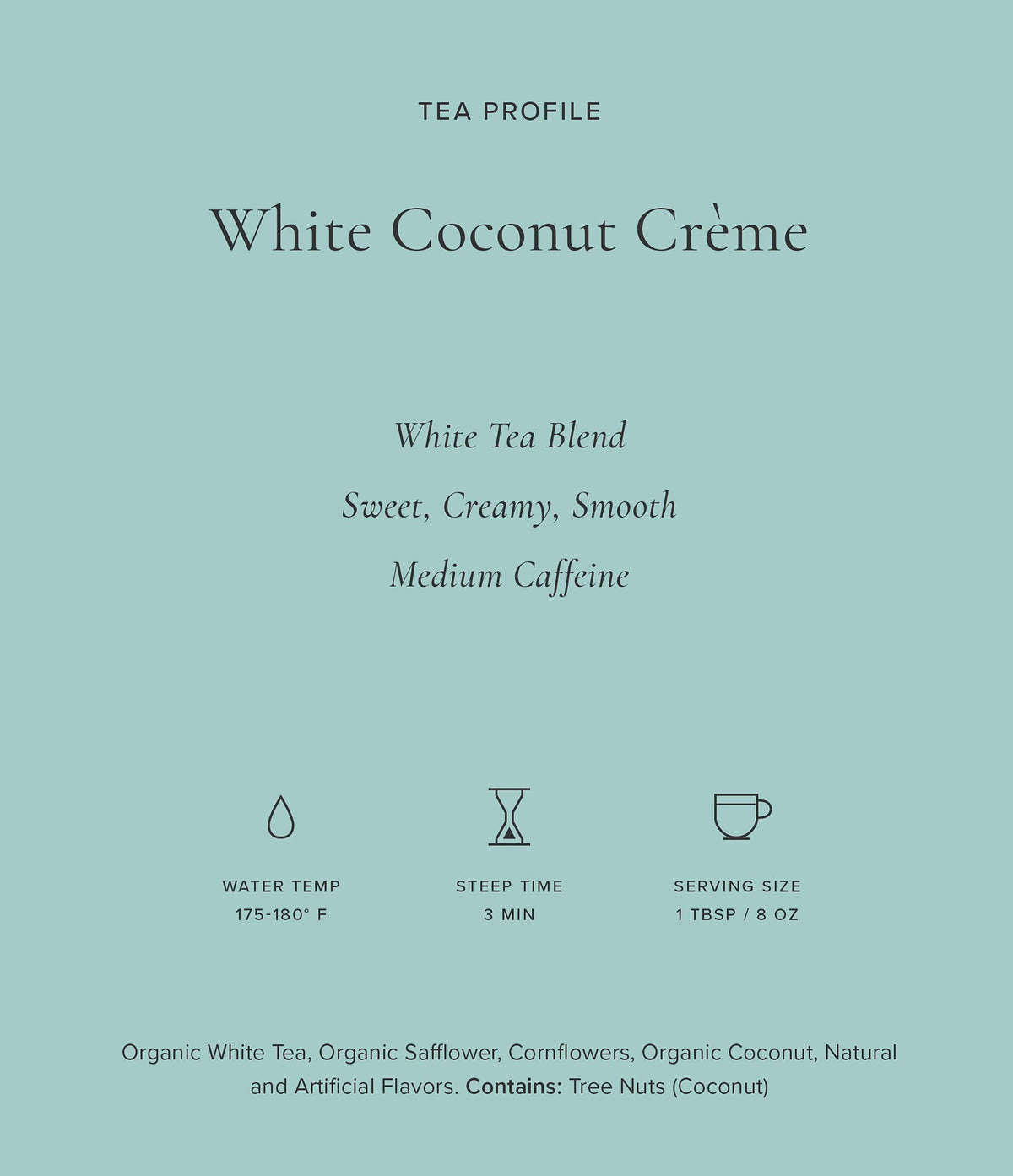 Art of Tea White Coconut Creme 1.5oz | Artisan Loose Leaf Tea Tin
