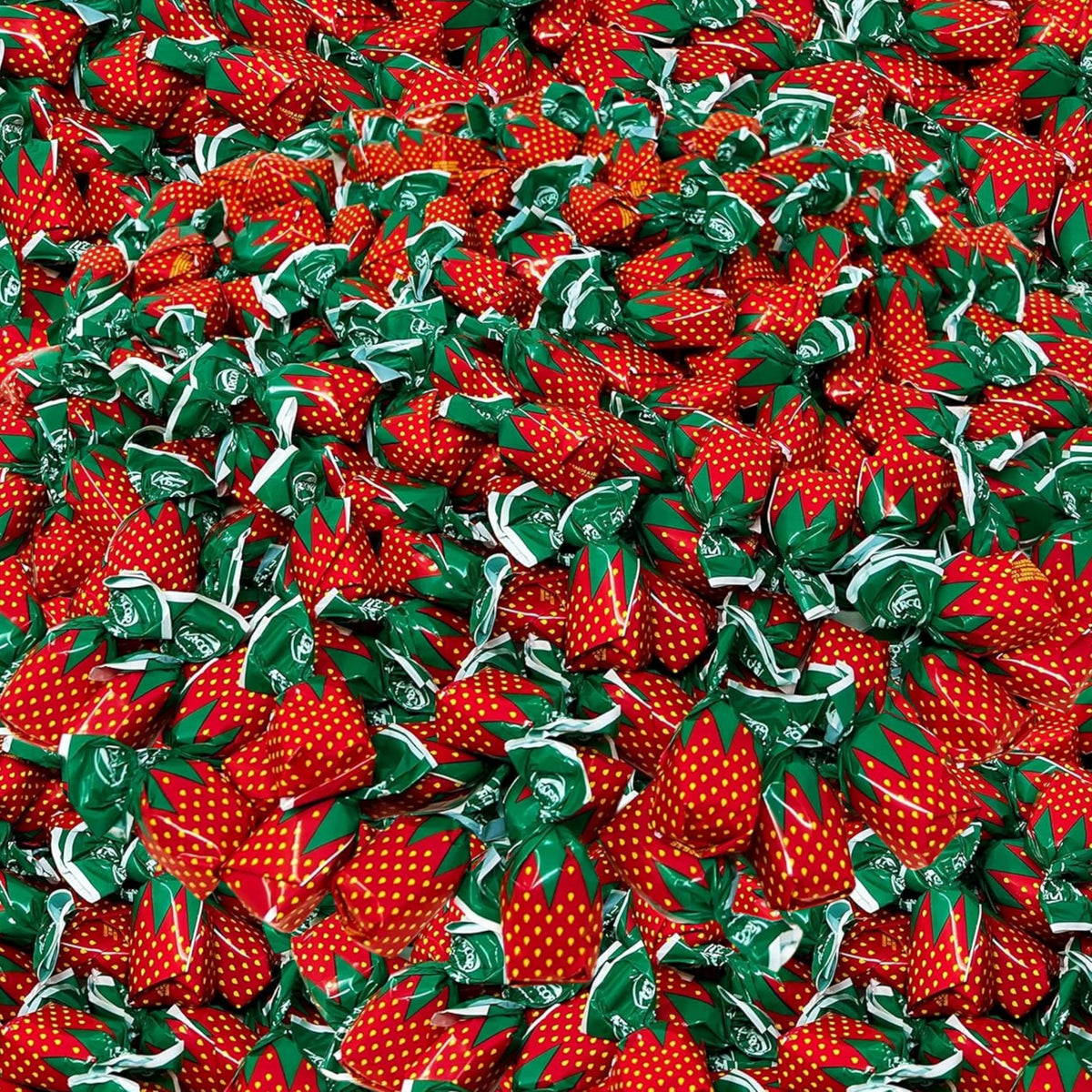 Assortit Bulk Strawberry Hard Candy – 6 lbs, Individually Wrapped, Peanut Free