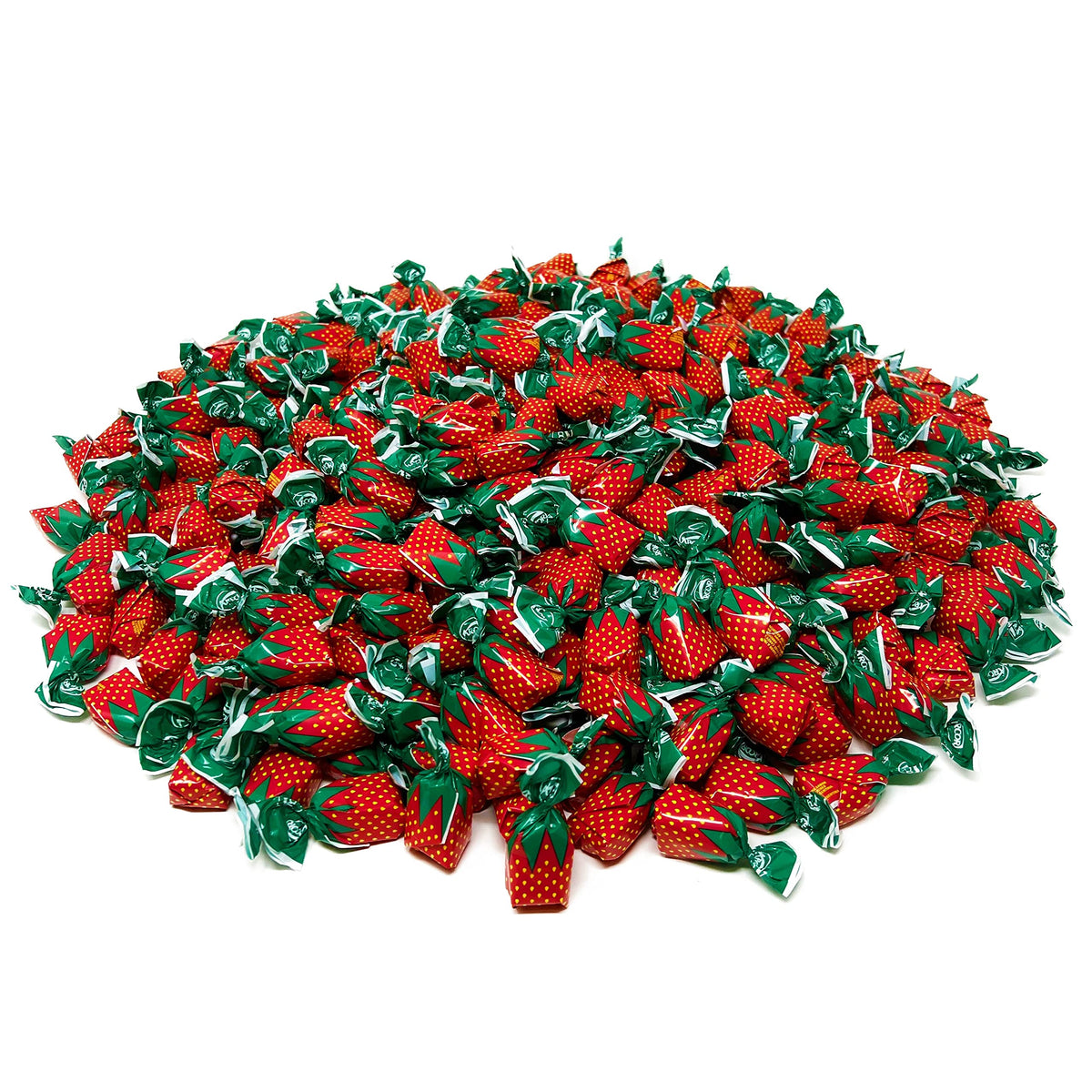 Assortit Bulk Strawberry Hard Candy – 6 lbs, Individually Wrapped, Peanut Free