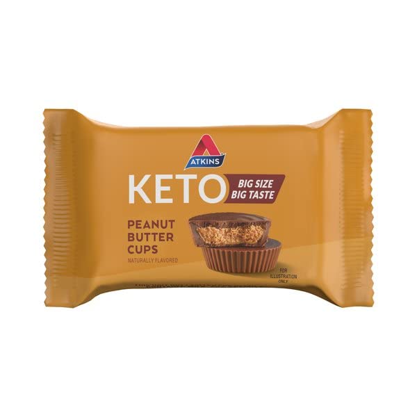 Atkins Keto Peanut Butter Cups - Zero Added Sugar, Gluten Free, 20 Count