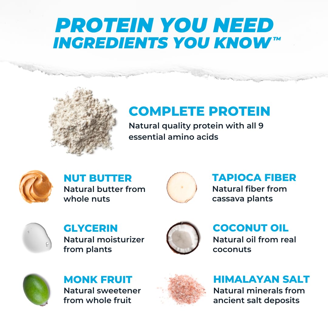 Atlas Real Food Protein Bar – 20g Protein, 1g Sugar, No Seed Oils, No Artificial Sweeteners (Variety, 24 Count)