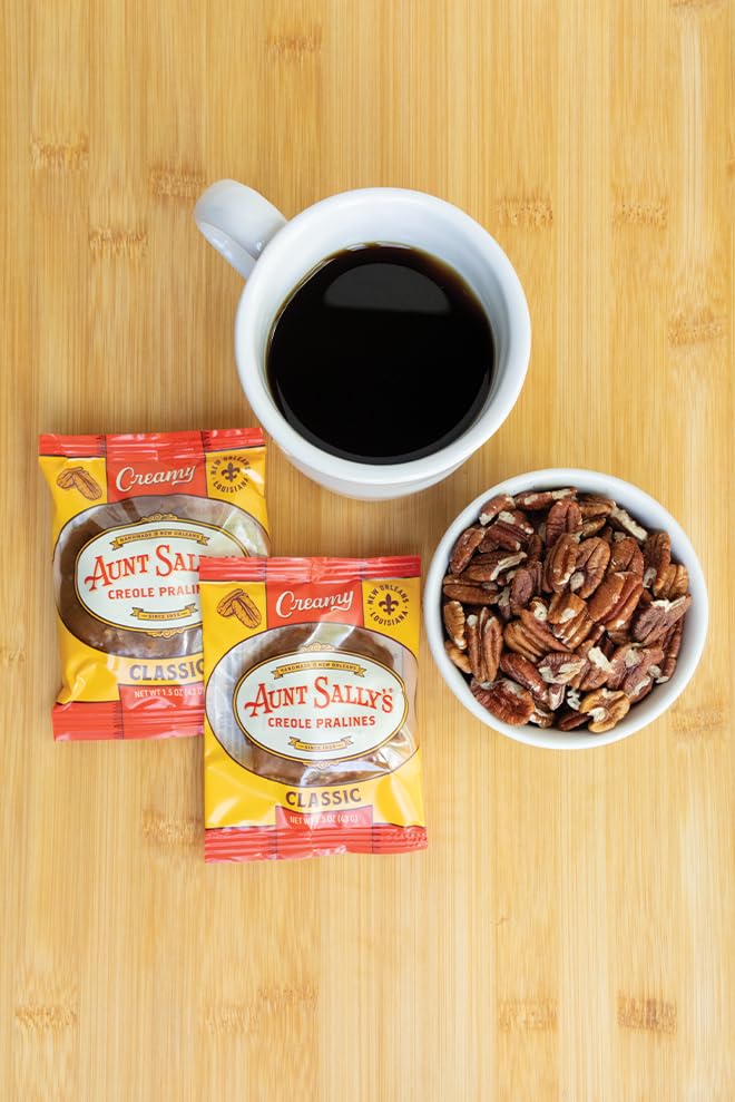 Aunt Sally's Creamy Classic Pralines – 16 Count Box | New Orleans' Most Famous Praline
