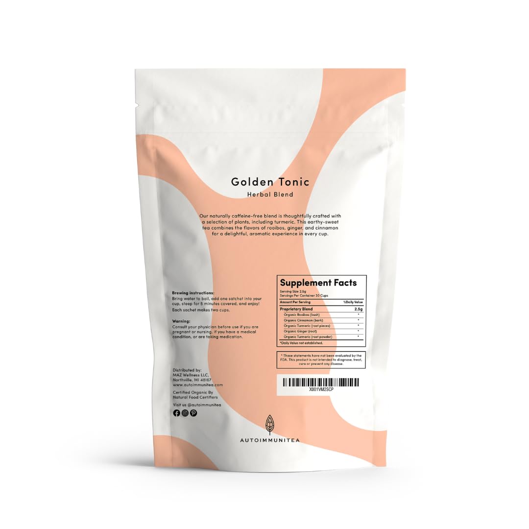 Autoimmuni-Tea Organic Turmeric Ginger Tea – AIP, Whole30, Paleo Friendly