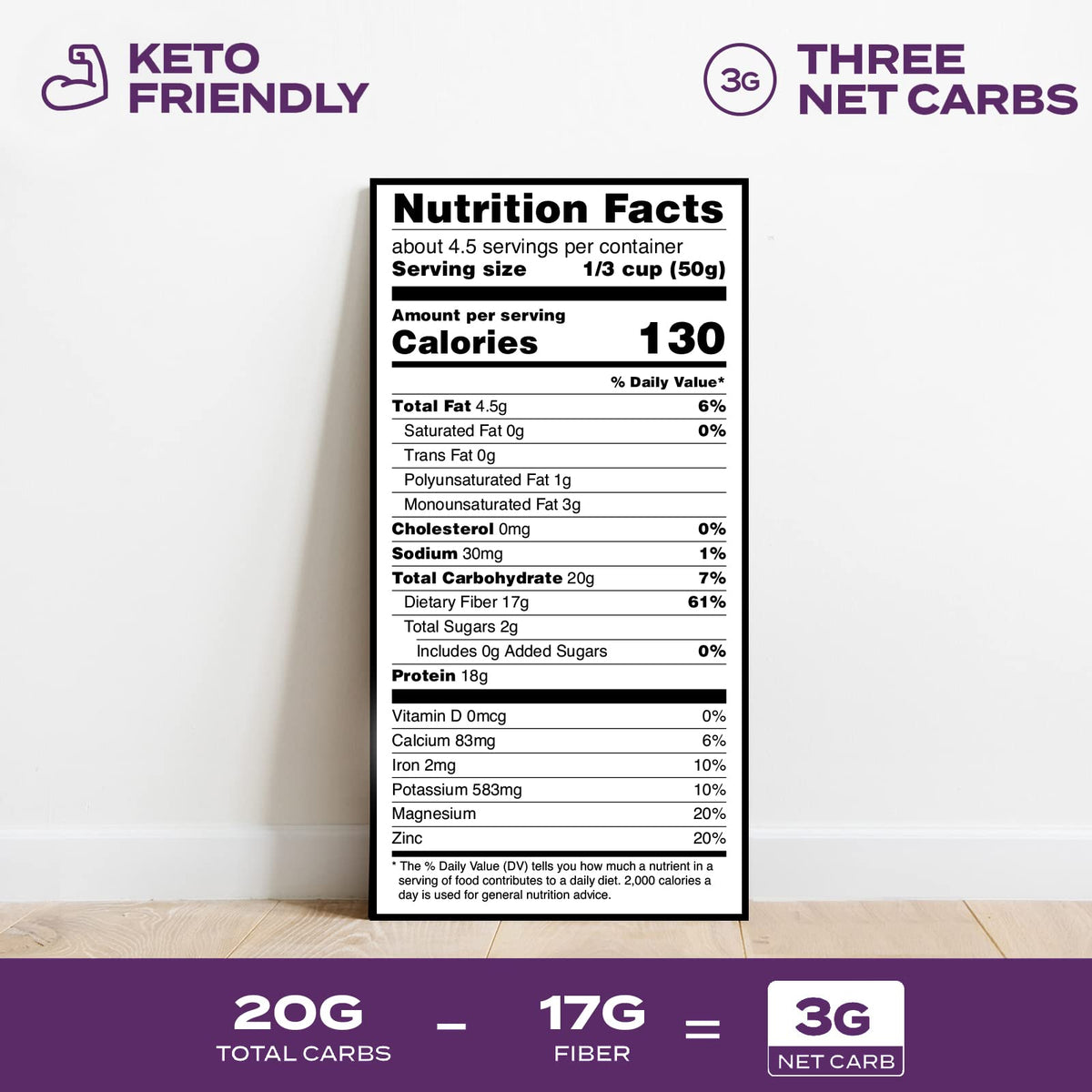 Aviate Keto Rice Orzo – Lupini Flour, 3g Net Carbs, 18g Protein, Gluten-Free, Vegan, Pack of 3