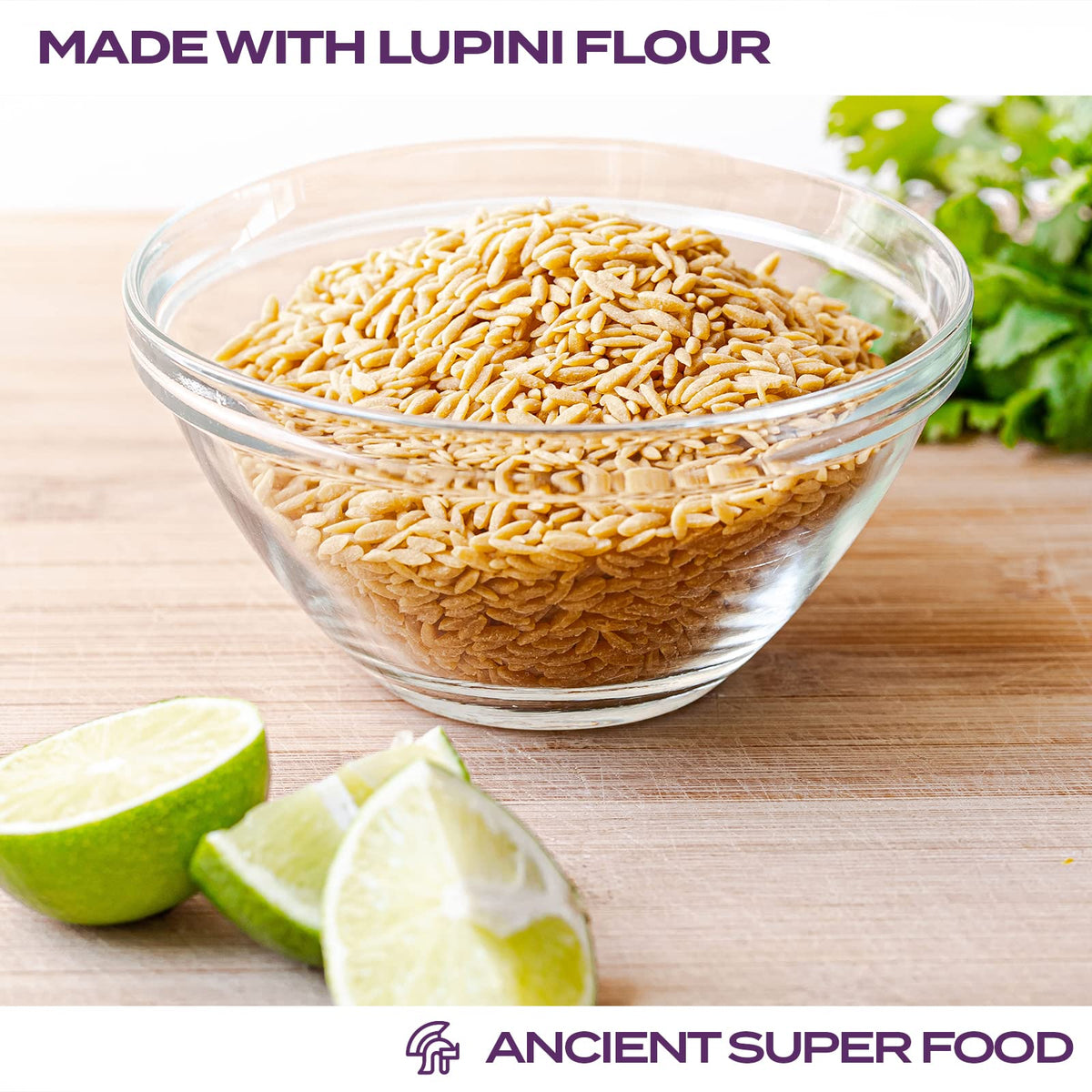 Aviate Keto Rice Orzo – Lupini Flour, 3g Net Carbs, 18g Protein, Gluten-Free, Vegan, Pack of 3