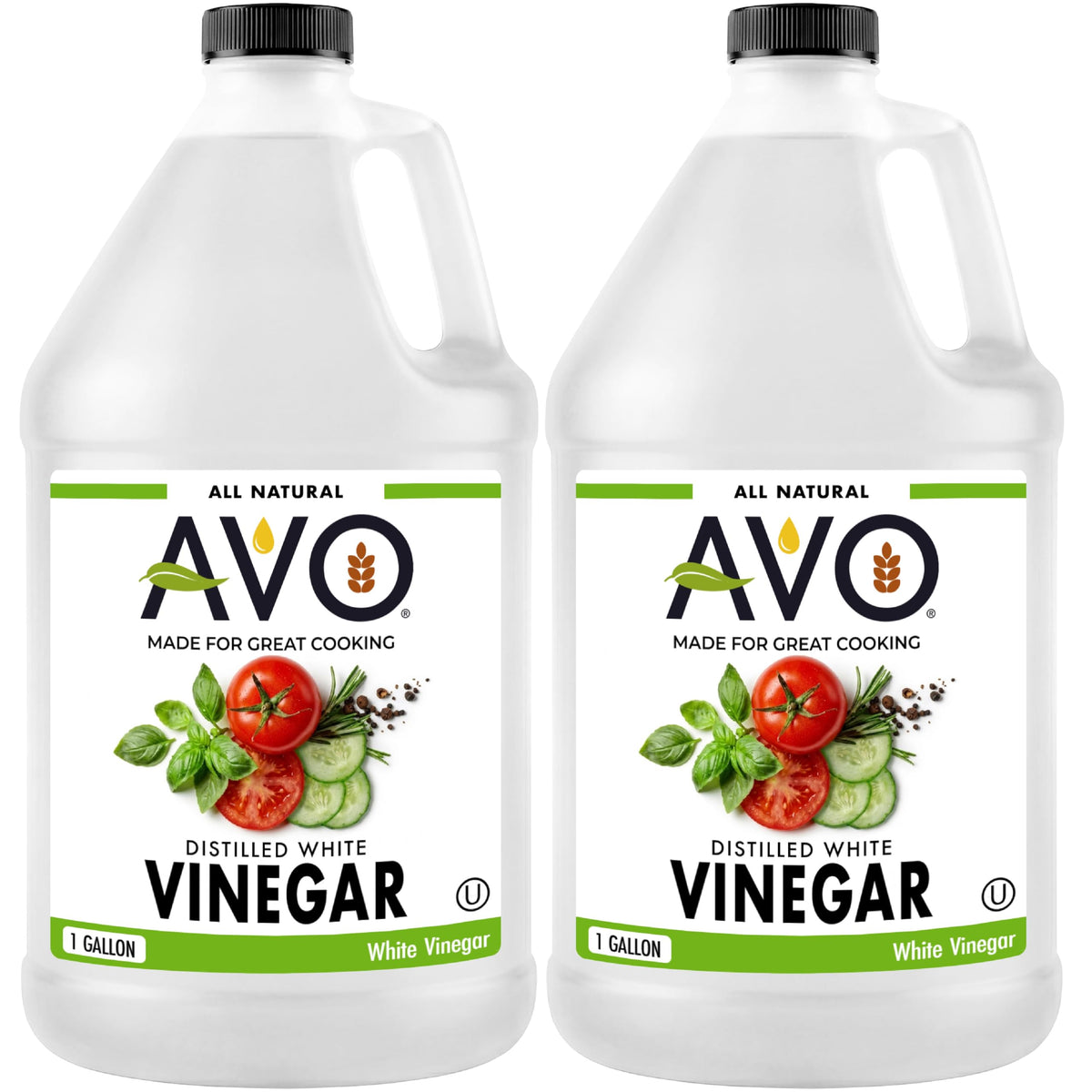 AVO Distilled White Vinegar – 1 Gallon (2 Pack), 5% Acidity, Pure & Multipurpose