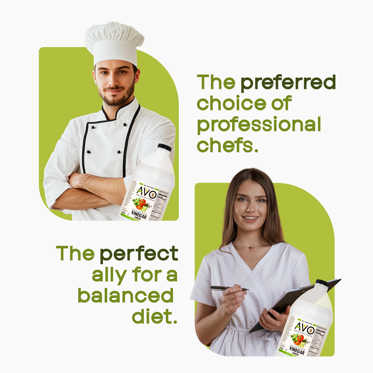 AVO Distilled White Vinegar – 1 Gallon (2 Pack), 5% Acidity, Pure & Multipurpose