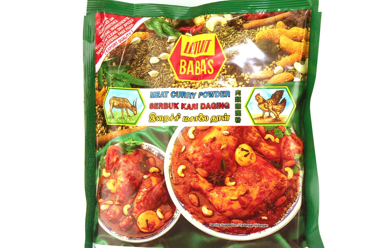 Babas Curry Powder (Meat Curry) - 8oz Pack of 3