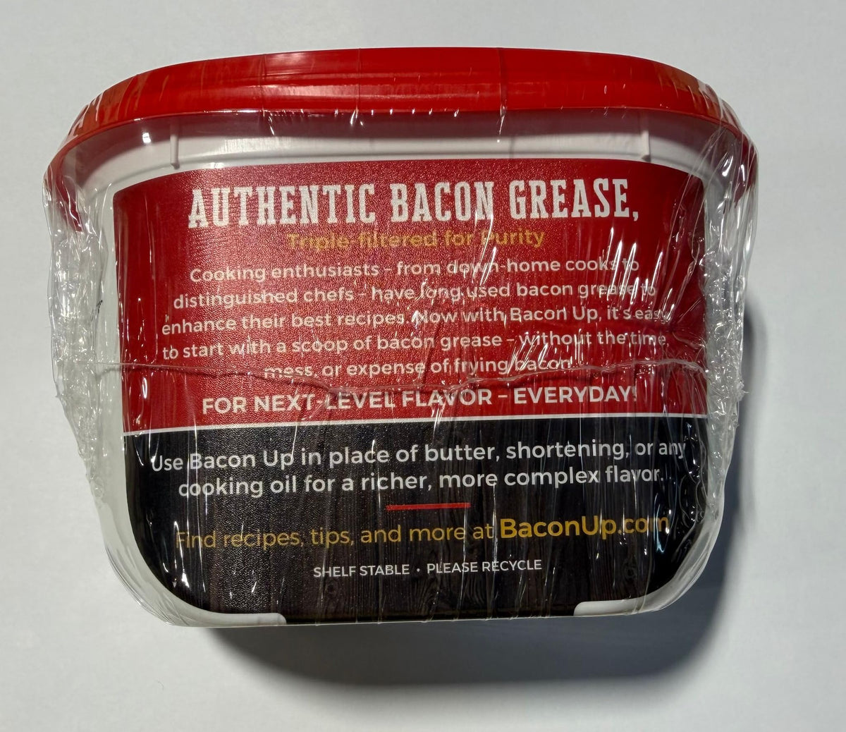 Bacon Up Bacon Grease - 14 oz Tub, 2 Pack for Cooking & Frying