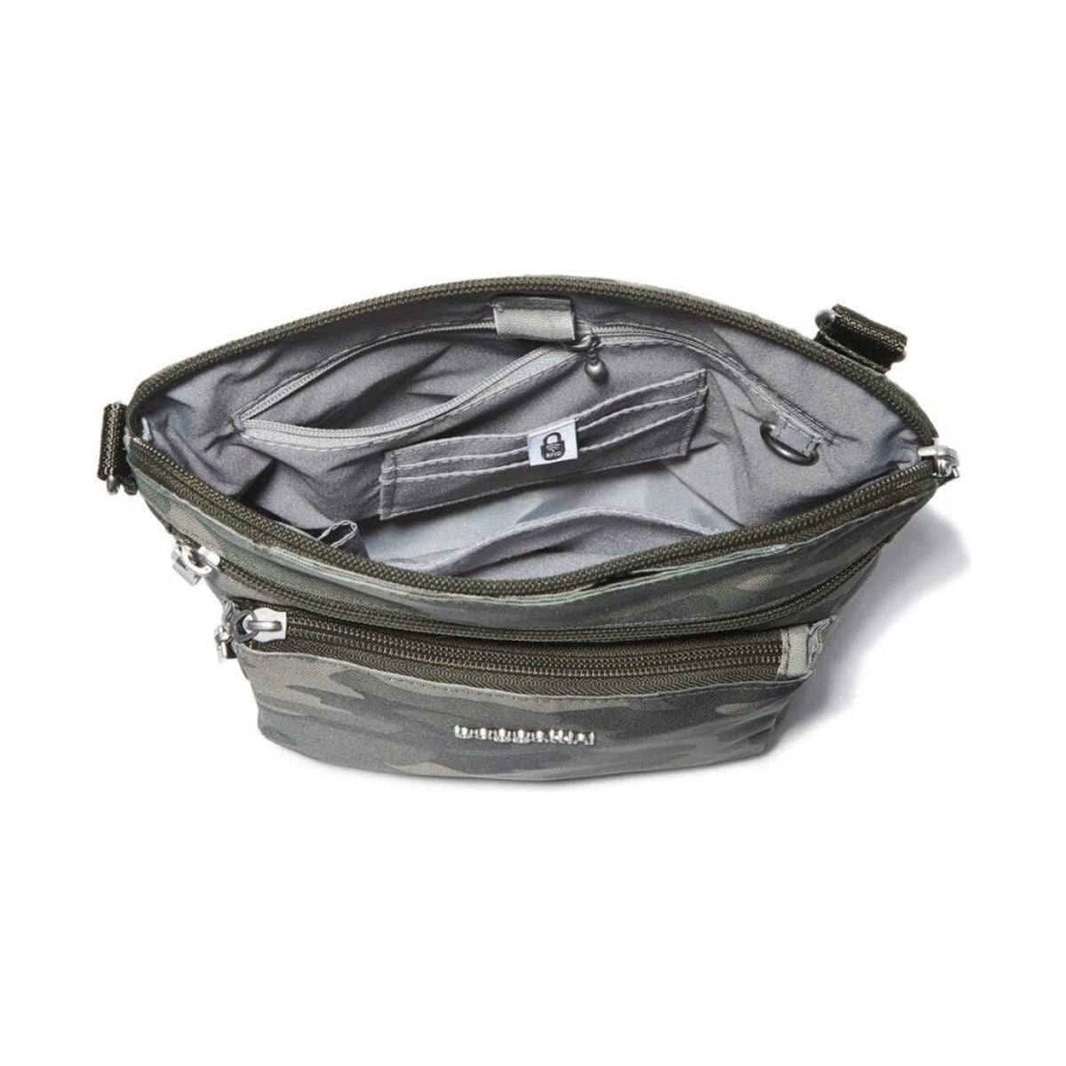 Baggallini Women's Modern Pocket CrossBody - Olive Camo - ONLINE STORE CREDIT/EXCHANGE ONLY