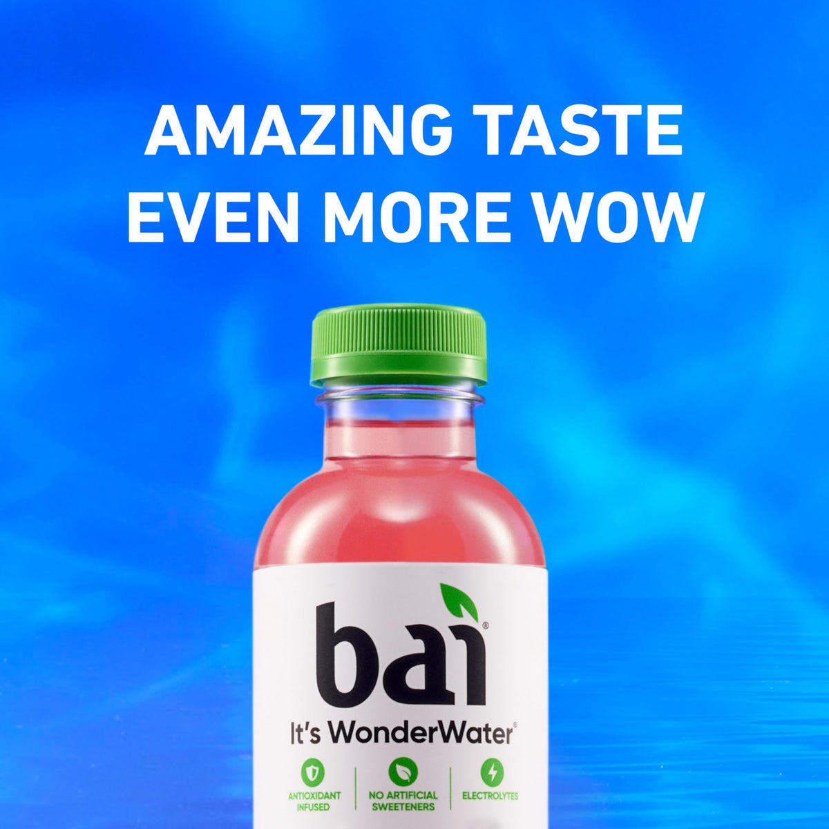 Bai Kupang Strawberry Kiwi Antioxidant Infused Water — 18oz Bottle, 12-Pack, Vitamin C, Zinc, 1g Sugar, No Artificial Sweeteners
