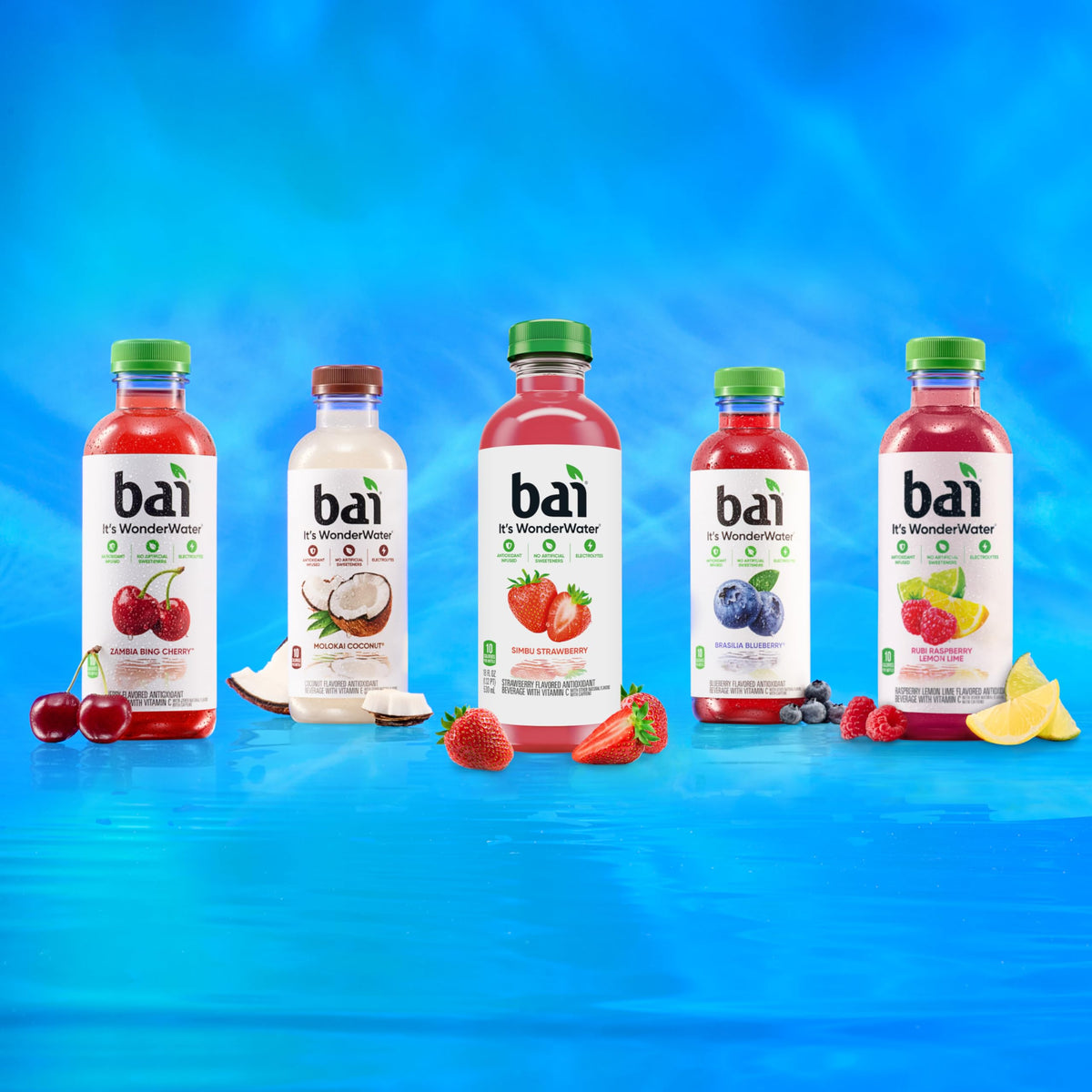 Bai Molokai Coconut Antioxidant Infused Water — 18oz (12 Pack) | No Artificial Sweeteners