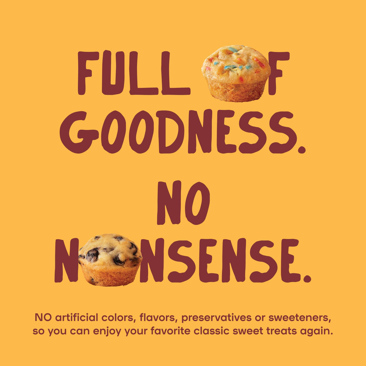 Bakeful Muffinful Triple Confetti Mini Muffins – 60 Count, Individually Wrapped, Less Sugar, Nothing Artificial