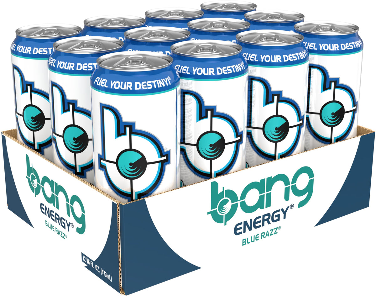 Bang Energy Blue Razz – Sugar-Free 16oz Caffeine Drink