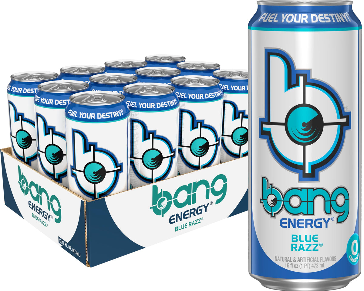 Bang Energy Blue Razz – Sugar-Free 16oz Caffeine Drink