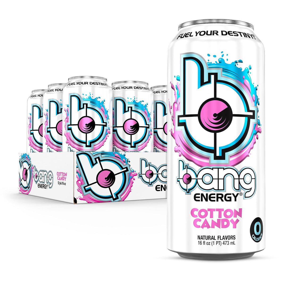 Bang Energy Cotton Candy — Sugar-Free 16oz Energy Drink, 300 mg Caffeine