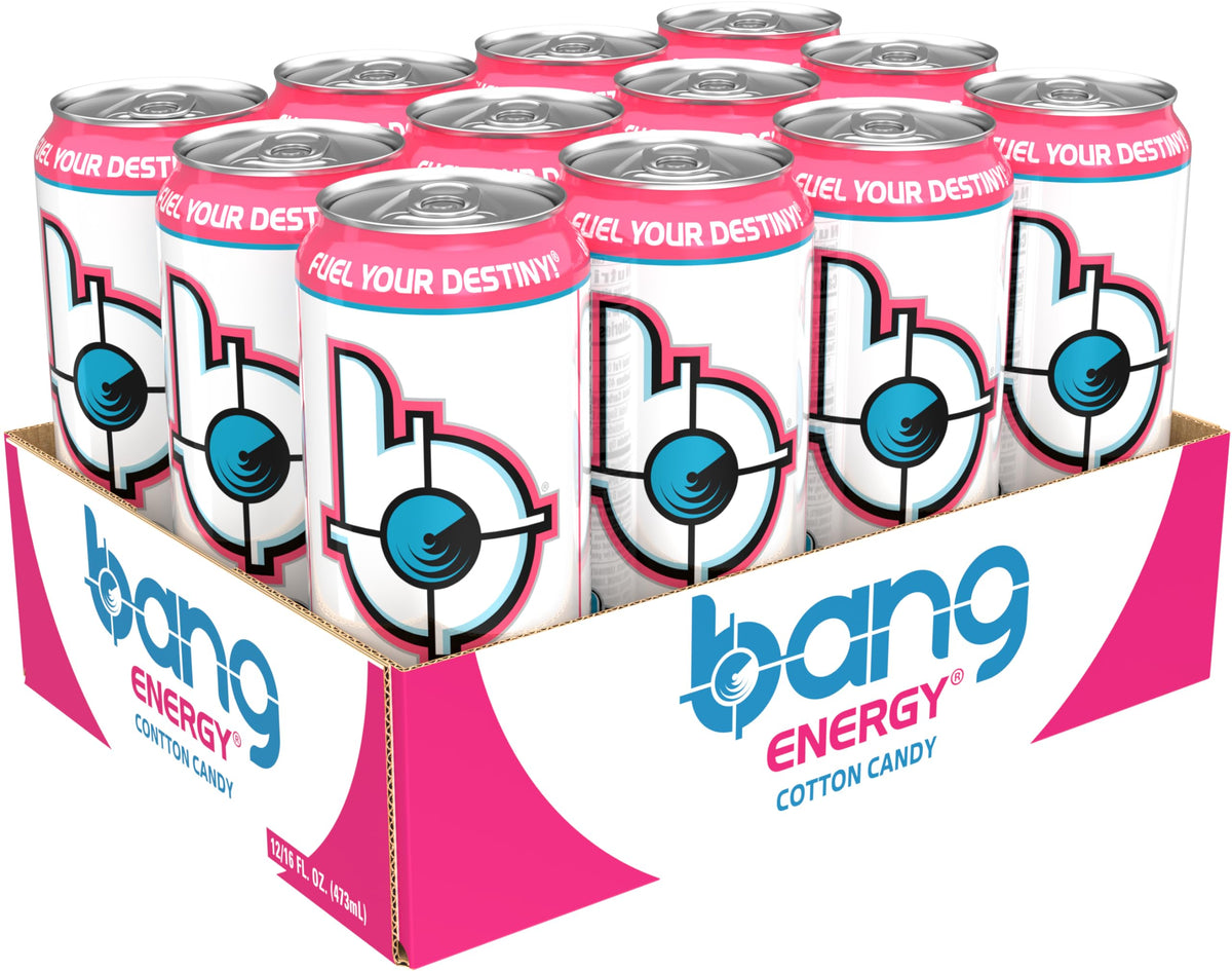 Bang Energy Cotton Candy — Sugar-Free 16oz Energy Drink, 300 mg Caffeine