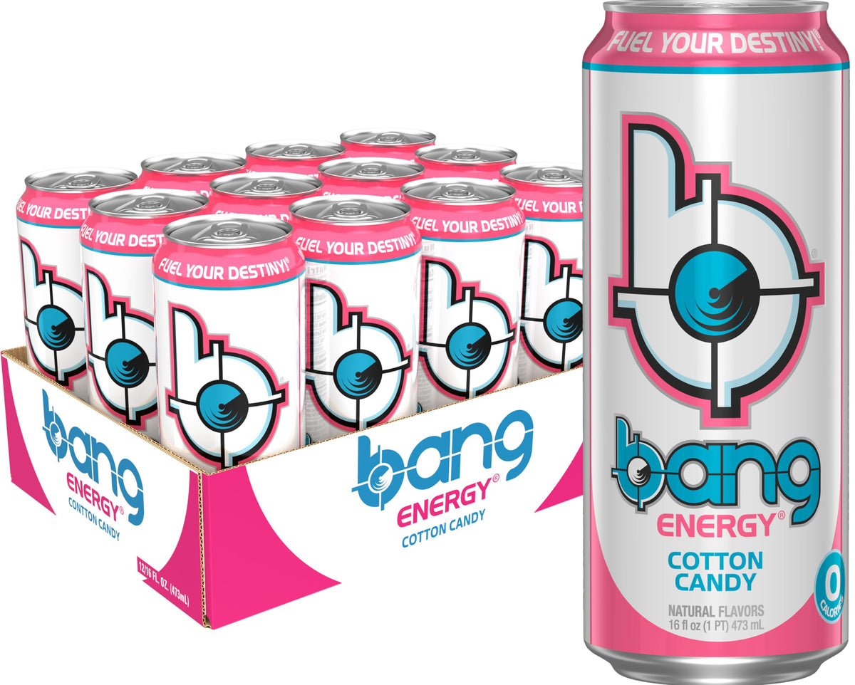 Bang Energy Cotton Candy — Sugar-Free 16oz Energy Drink, 300 mg Caffeine