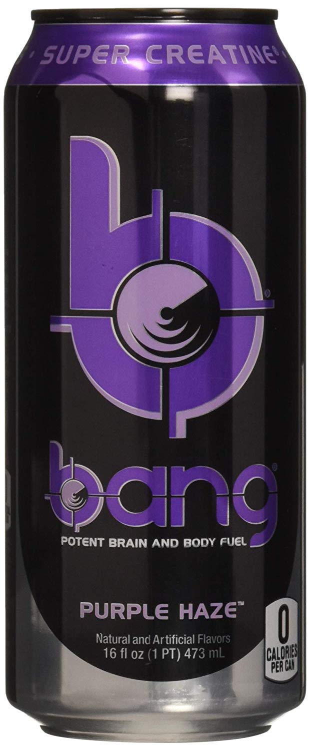 Bang Energy Purple Haze – Sugar-Free Energy Drink, 16 oz