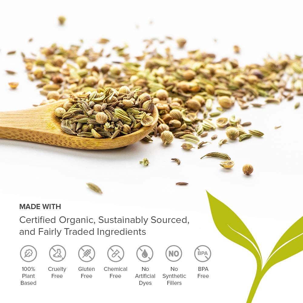 Banyan Botanicals Organic CCF Tea - Cumin-Coriander-Fennel Digestive Support | ½ lb Bulk | USDA Organic