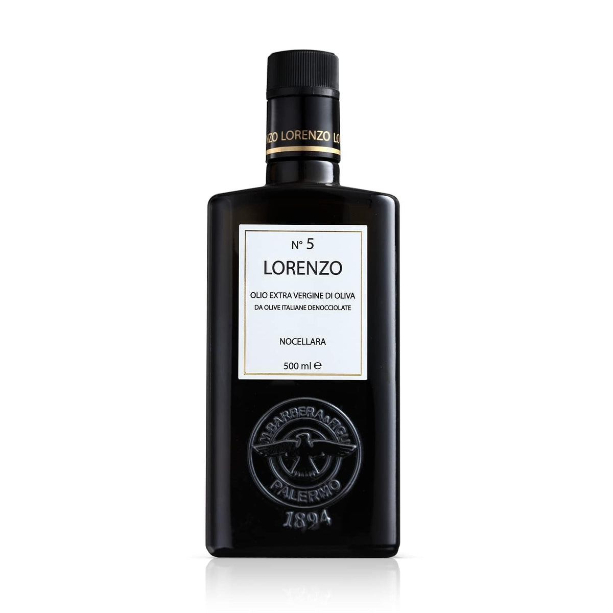 Barbera Lorenzo No. 5 Extra Virgin Olive Oil — Sicilian Cold-Extracted EVOO with Fruity Nocellara del Belice
