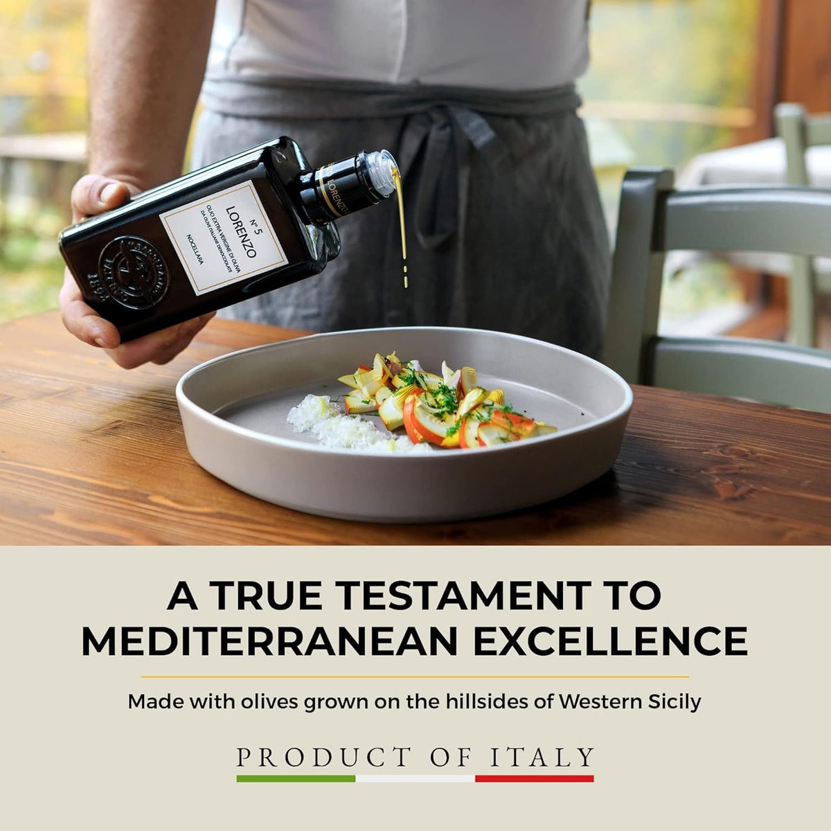 Barbera Lorenzo No. 5 Extra Virgin Olive Oil — Sicilian Cold-Extracted EVOO with Fruity Nocellara del Belice