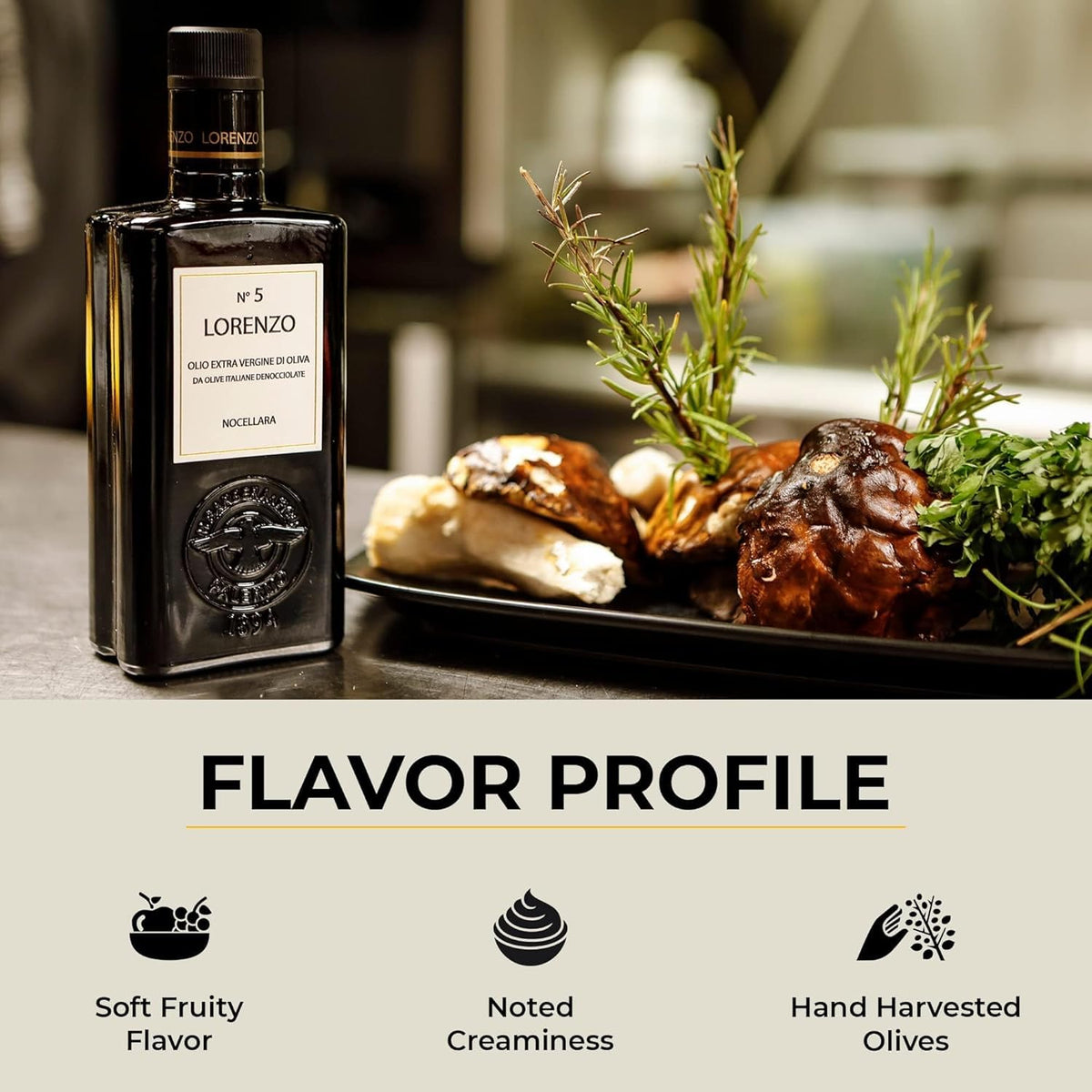 Barbera Lorenzo No. 5 Extra Virgin Olive Oil — Sicilian Cold-Extracted EVOO with Fruity Nocellara del Belice