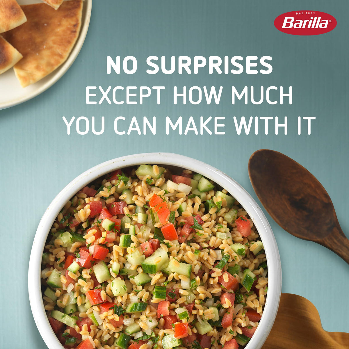 BARILLA Chickpea Orzo Pasta – 10oz (Pack of 8), Gluten-Free & High-Protein