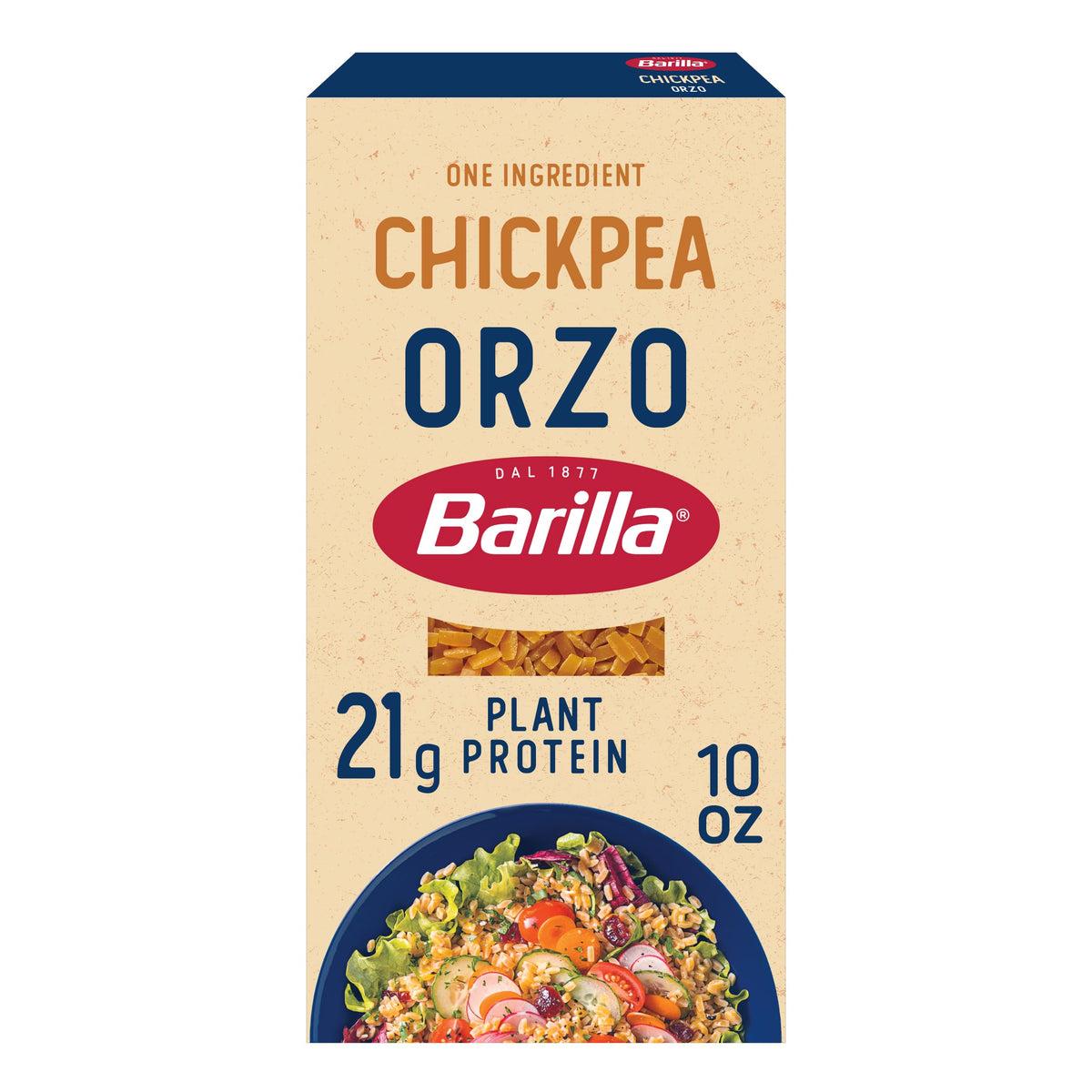 BARILLA Chickpea Orzo Pasta – 10oz (Pack of 8), Gluten-Free & High-Protein
