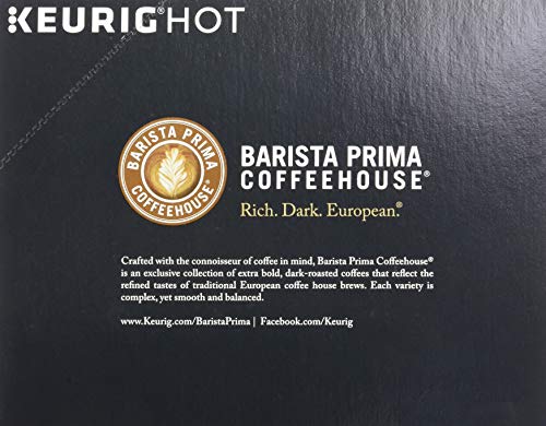 Barista Prima Coffeehouse Dark Roast Extra Bold K-Cups for Keurig Brewers – 96 Count