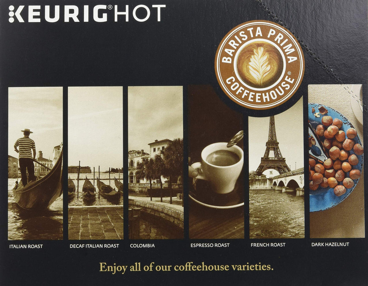 Barista Prima Coffeehouse Dark Roast Extra Bold K-Cups for Keurig Brewers – 96 Count