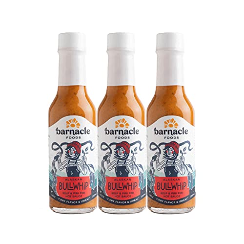 Barnacle Foods Bullwhip Kelp Hot Sauce – Alaskan Umami Heat, 3 Pack