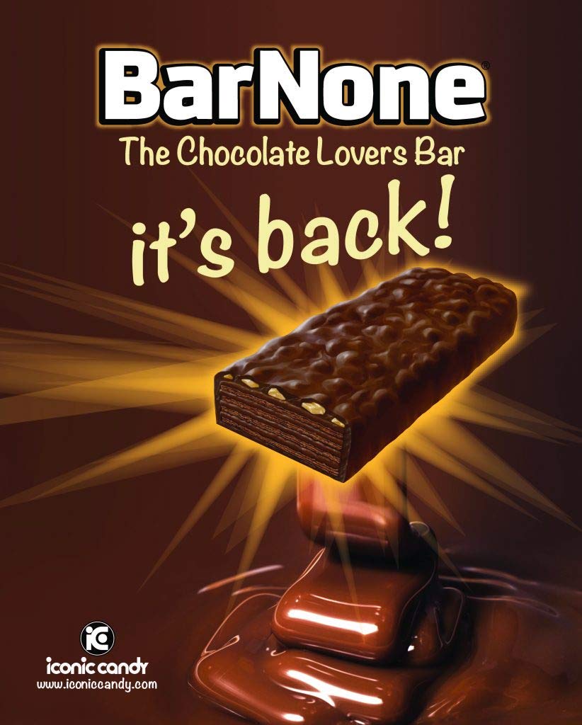 BarNone Chocolate Bar – Milk Chocolate, Wafer & Peanuts | 24 Count