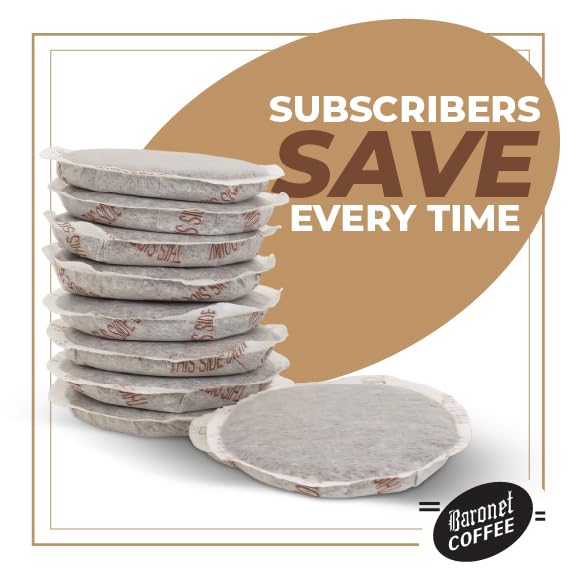 Baronet Coffee Pods DECAF Colombian – 54 Pods (3 Bags x 18) | 8g, Medium Roast, Senseo-Compatible