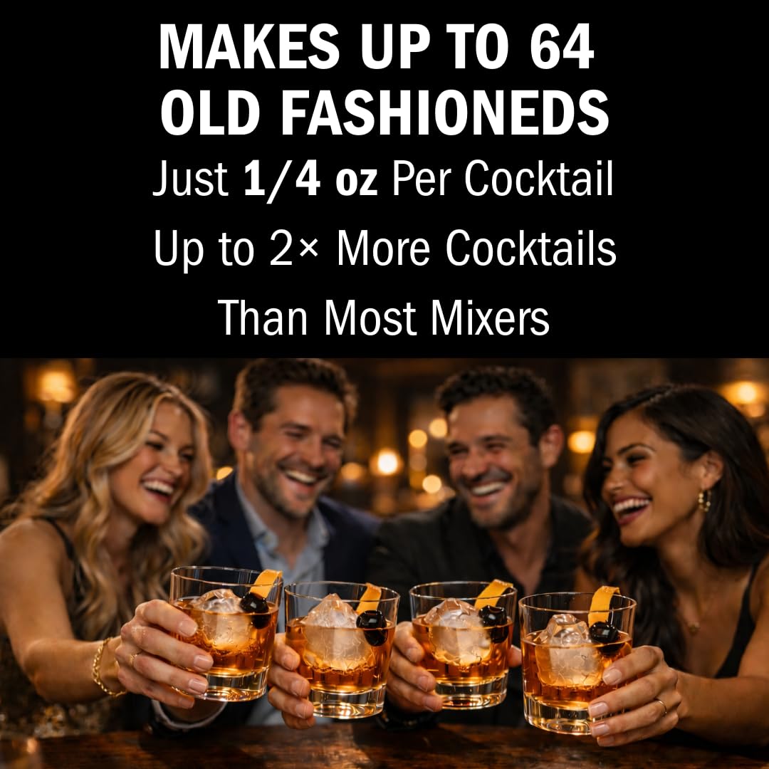 Bartender’s Secret Sauce Old Fashioned Mix – USDA Organic Old Fashioned Syrup with Bitters, 64 Cocktails, 16 oz