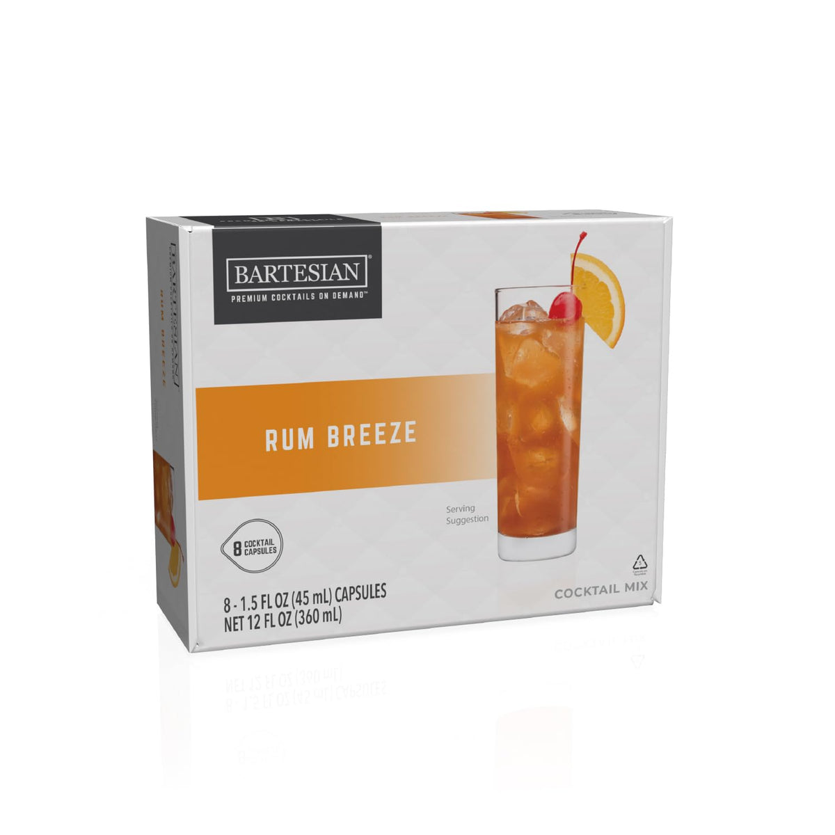 Bartesian Rum Breeze Cocktail Capsules – 8-Pack for Bartesian Premium Cocktail Maker