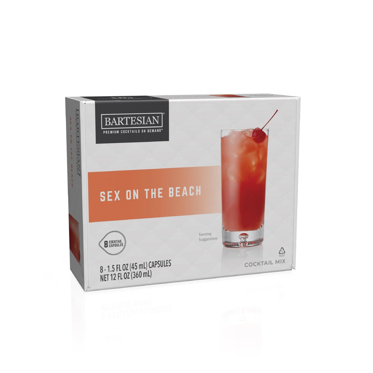 Bartesian Sex on The Beach Cocktail Capsules — Pack of 8 for Bartesian Premium Maker