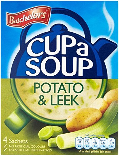 Batchelors Cup a Soup Creamy Leek & Potato – Pack of 6 (4 per pack, 107g)