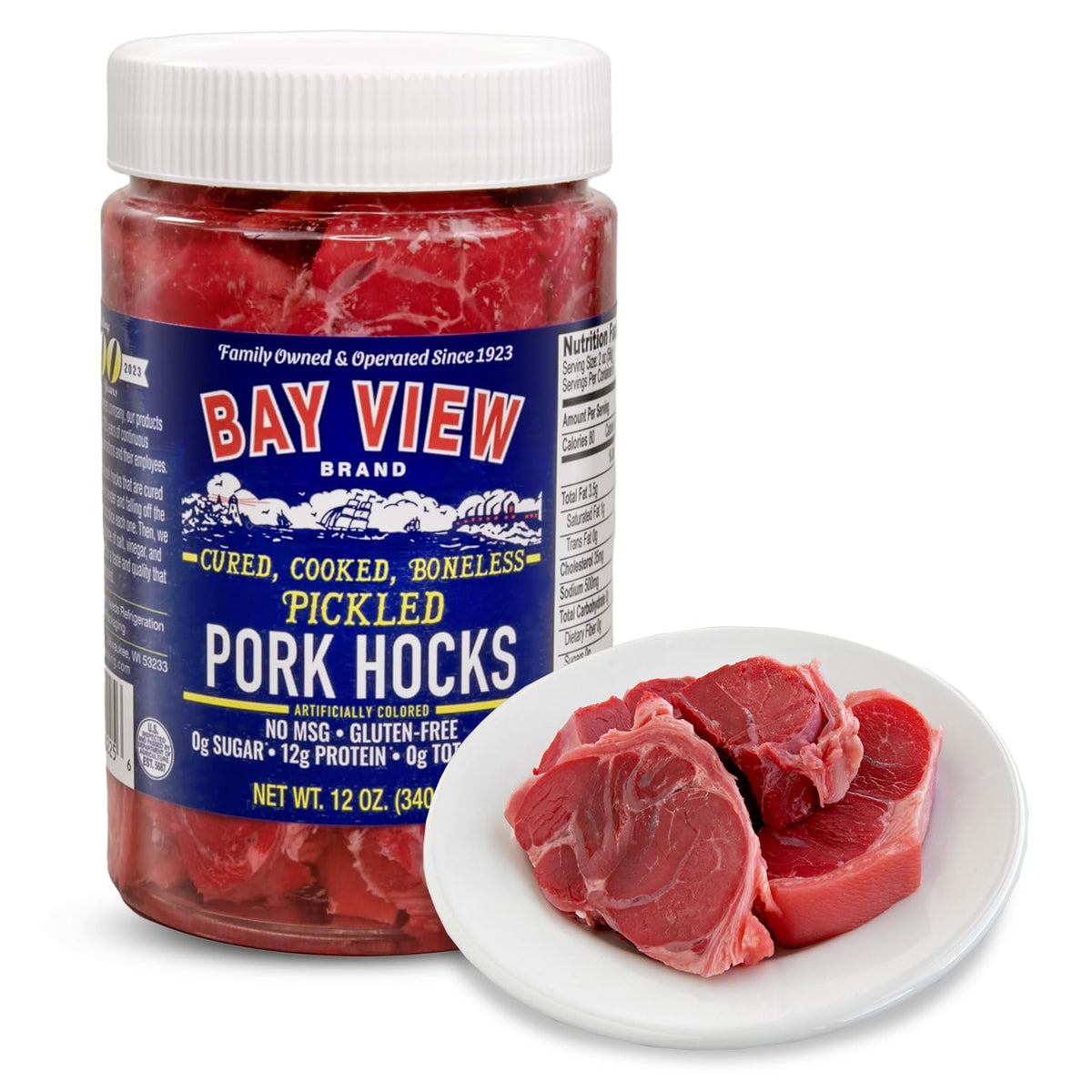 Bay View Brand Gourmet Pickled Pork Hocks 12 oz | Wisconsin Family-Owned Since 1923