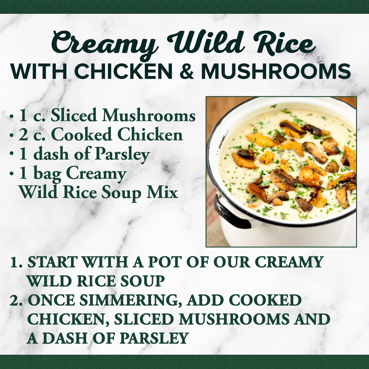Bear Creek Creamy Wild Rice Soup Mix – 9.6 oz Pack of 6