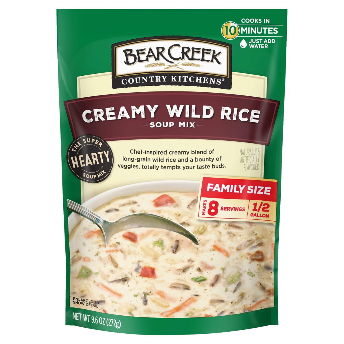 Bear Creek Creamy Wild Rice Soup Mix – 9.6 oz Pack of 6