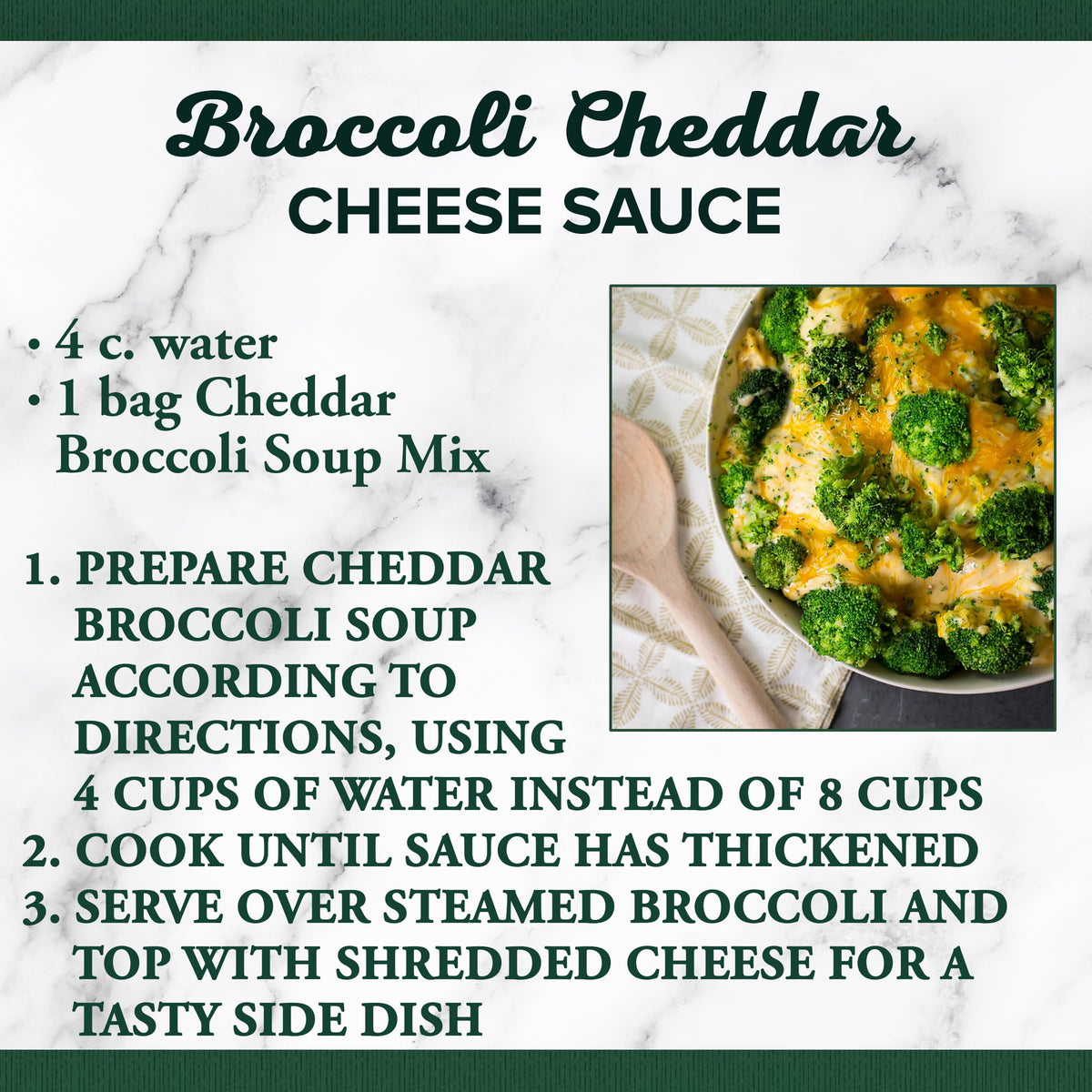 Bear Creek Cheddar Broccoli Soup Mix – 10.6 oz Pack of 6