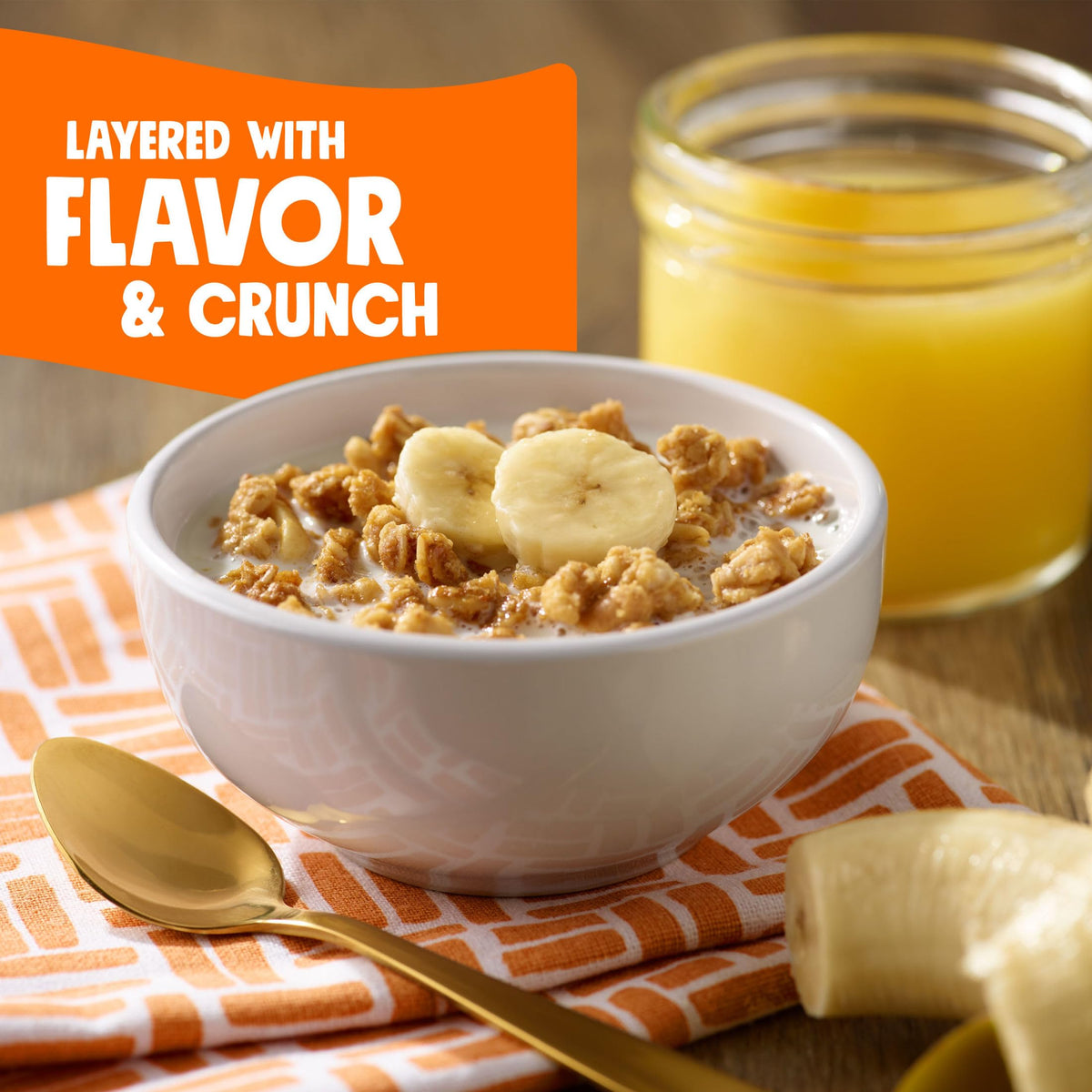 Bear Naked Granola Cereal: Peanut Butter, Soft-Baked Snack Pack (6 Bags)