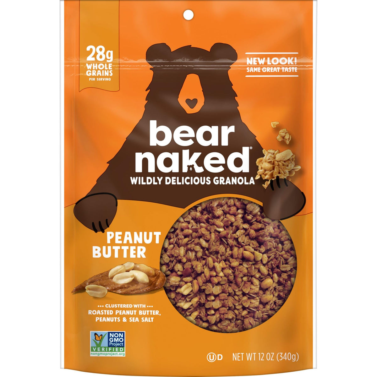 Bear Naked Granola Cereal: Peanut Butter, Soft-Baked Snack Pack (6 Bags)